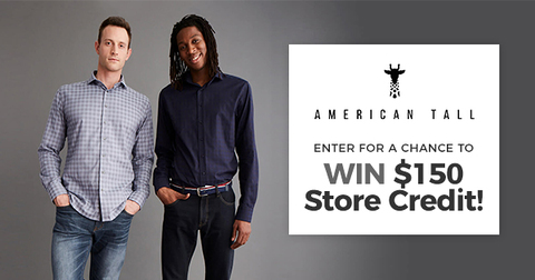 6’3 or Taller? Win $150 of American Tall Clothing