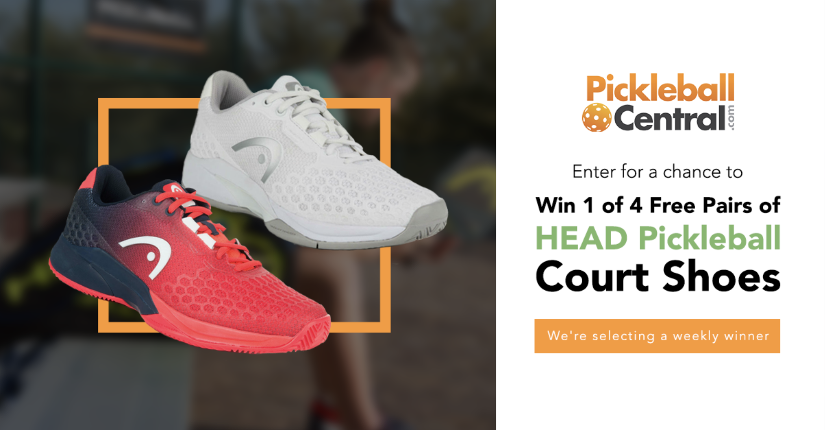 Win 1 of 4 Free Pairs of HEAD Pickleball Court Shoes