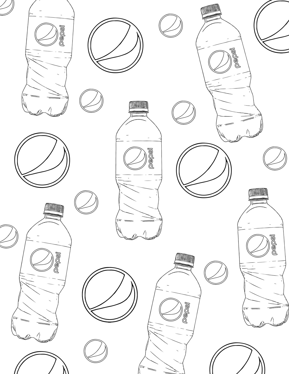 Pepsi Coloring Pages