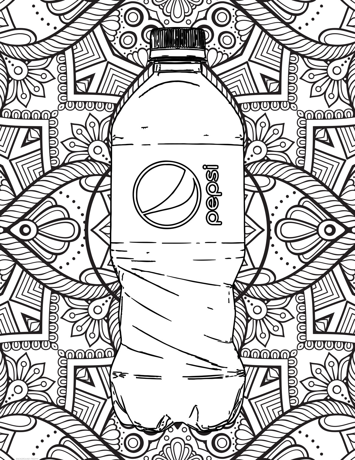 Pepsi Coloring Pages