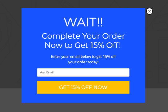 Ecommerce Cart Abandonment Popup