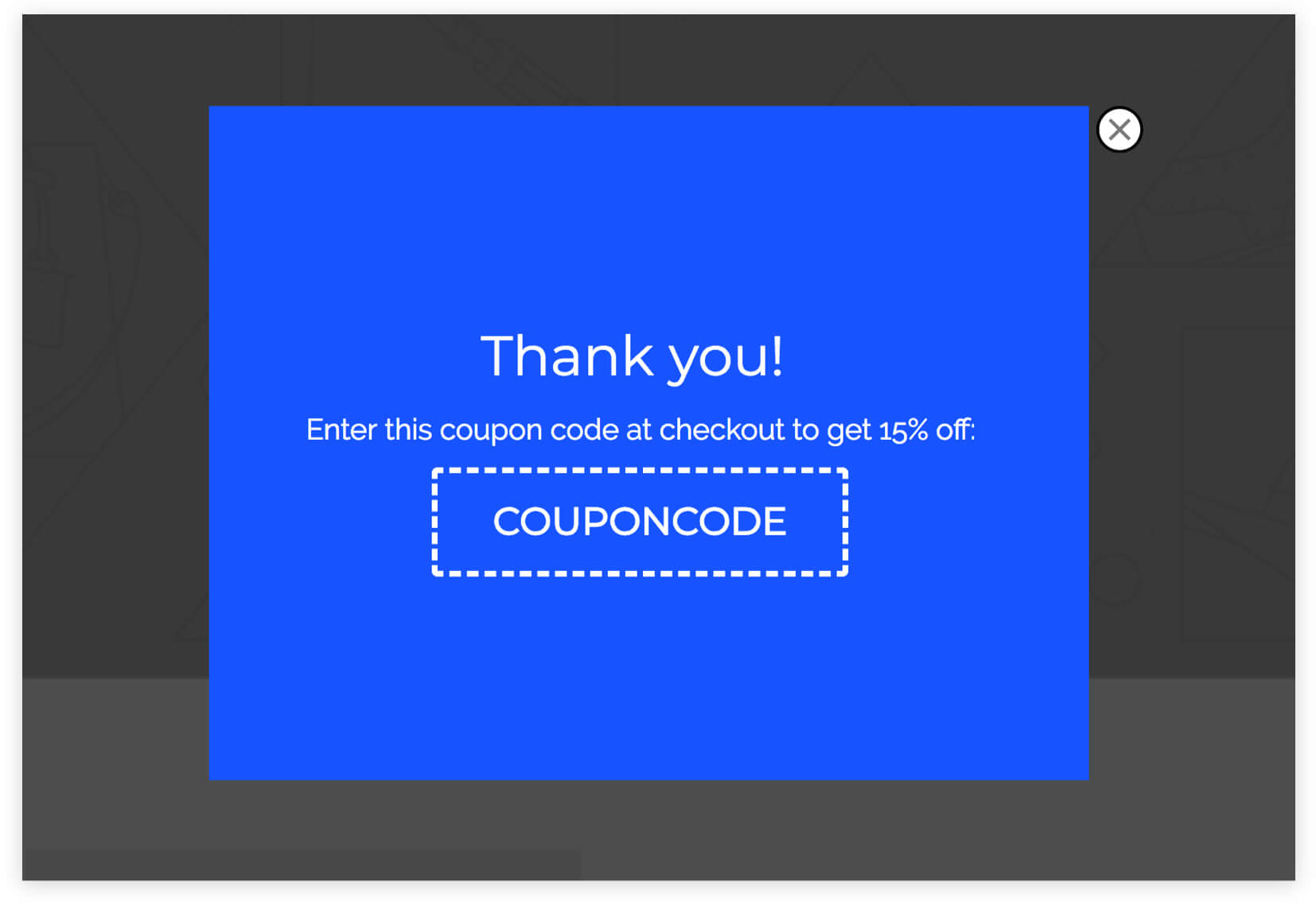 Ecommerce Cart Abandonment Popup