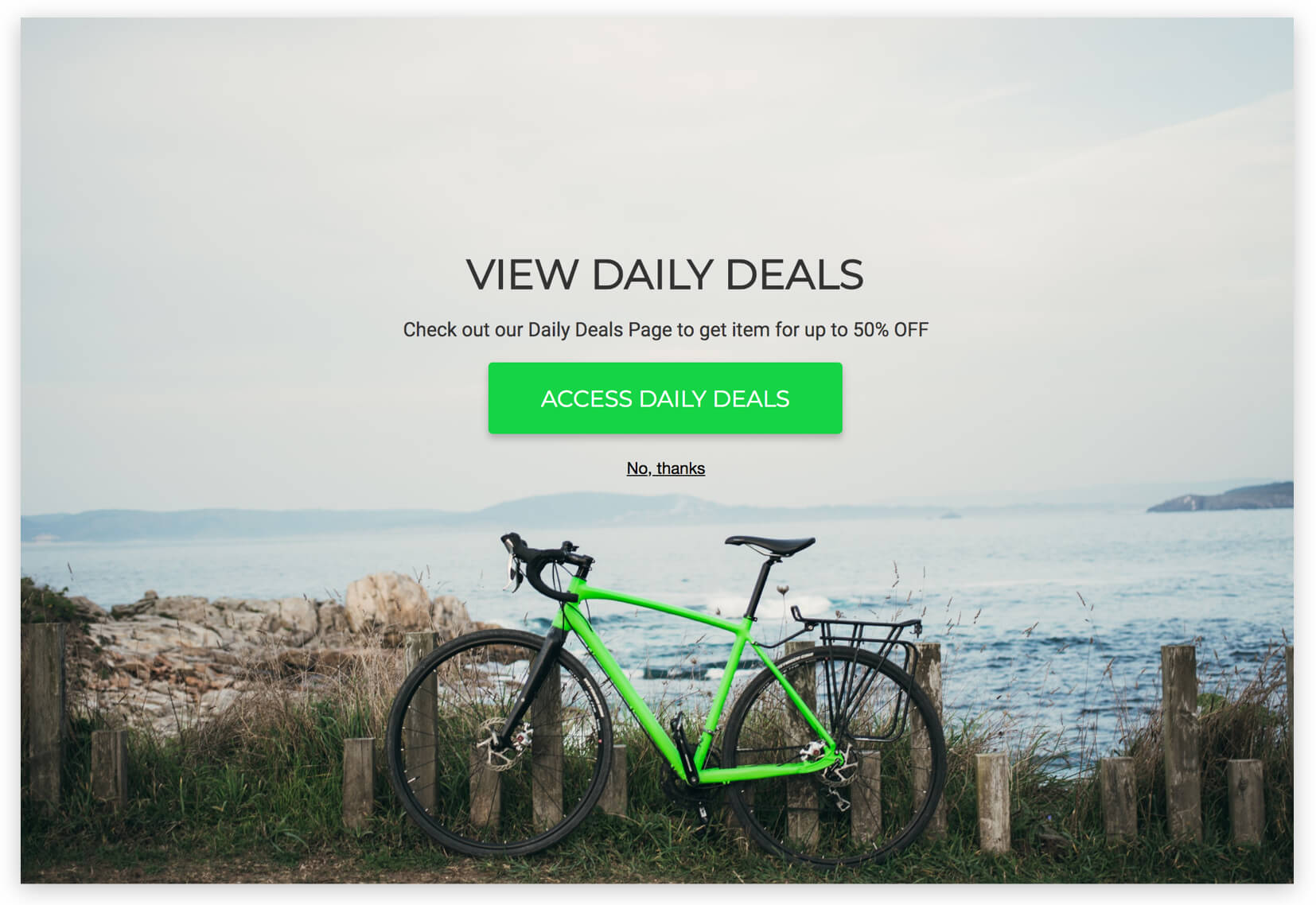 Ecommerce Daily Deals Popup