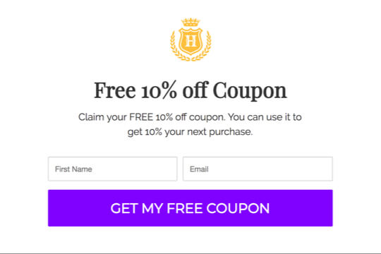 ecommerce coupon popup