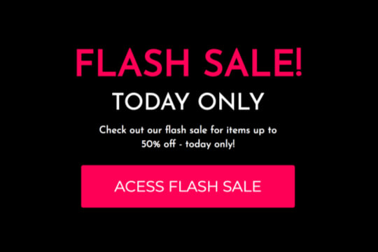 Ecommerce Flash Sale Popup