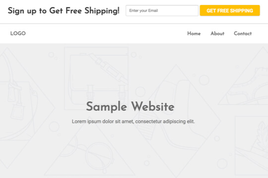 ecommerce free shipping opt-in