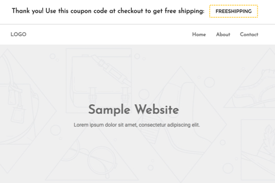 ecommerce free shipping opt-in