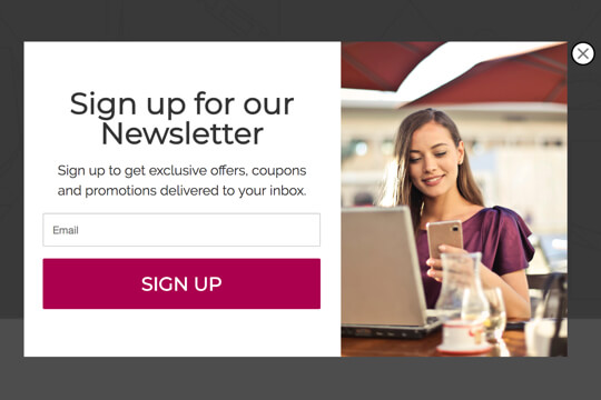 Ecommerce Newsletter Signup Popup