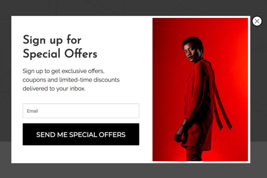 Ecommerce Special Offers Popup