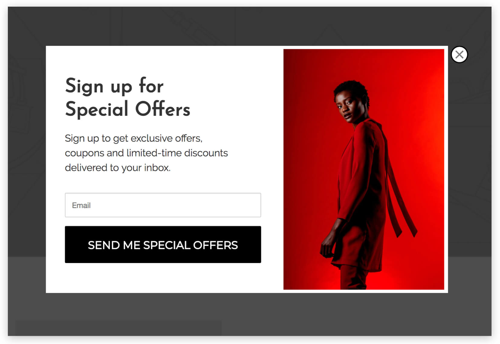 Ecommerce Special Offers Popup