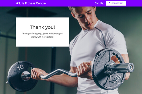 free fitness consultation page example