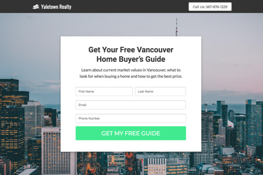 real estate free buyer's guide campaign