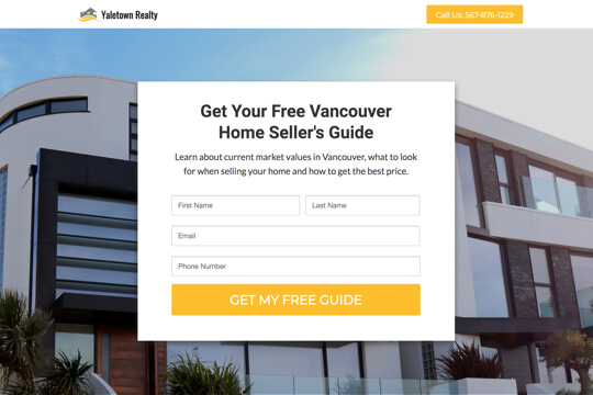 real estate free seller's guide campaign