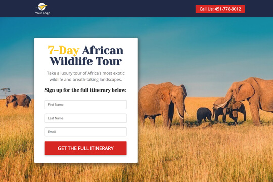 sign up for tour itinerary