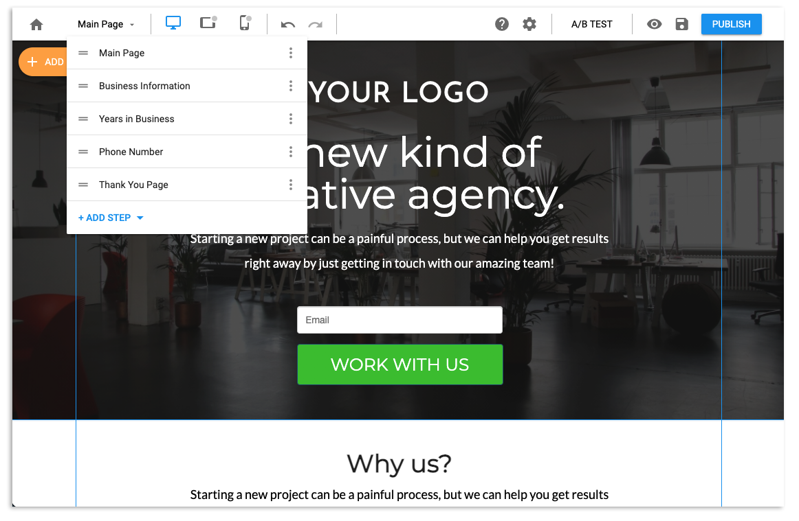 wishpond payments editor